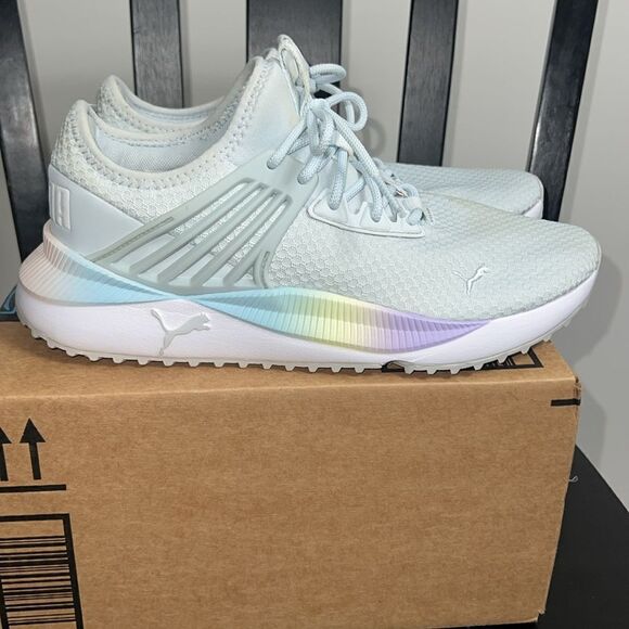 Puma Lightweight sneaker la blue white pink - Picture 3 of 6